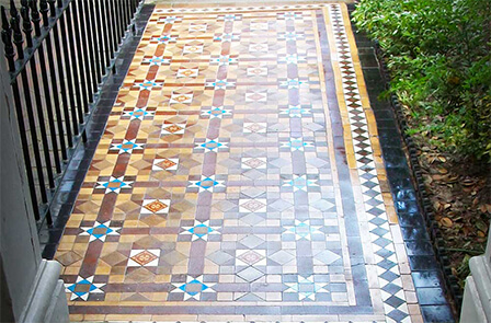 Restoration of path tiles